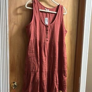 NWT Maurices Sleeveless Coral Dress